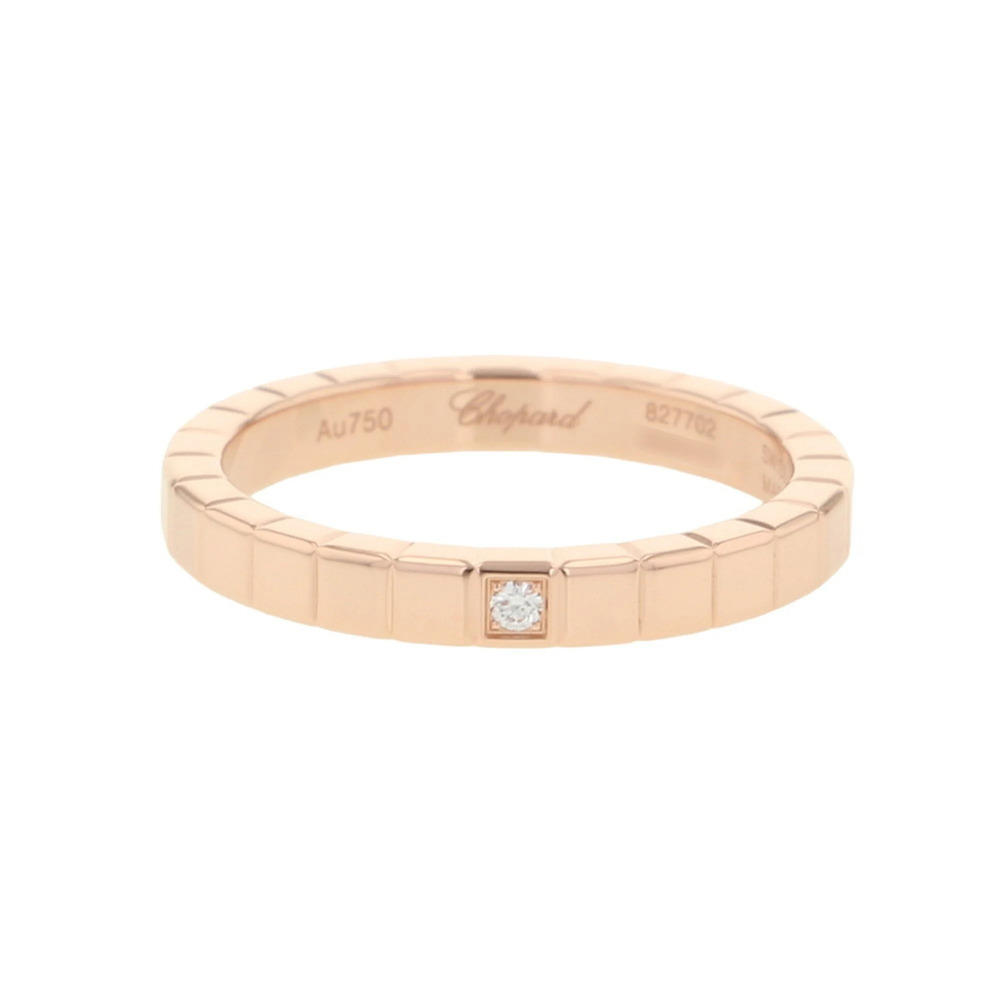 Chopard Ice Cube Mini Diamond Ring, 1P 0.01ct, 18KPG Pink Gold, 827702-5229.